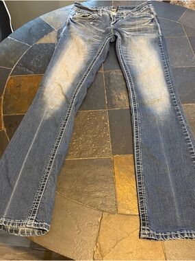 Women’s Boot Cut Jeans in Faded Blue